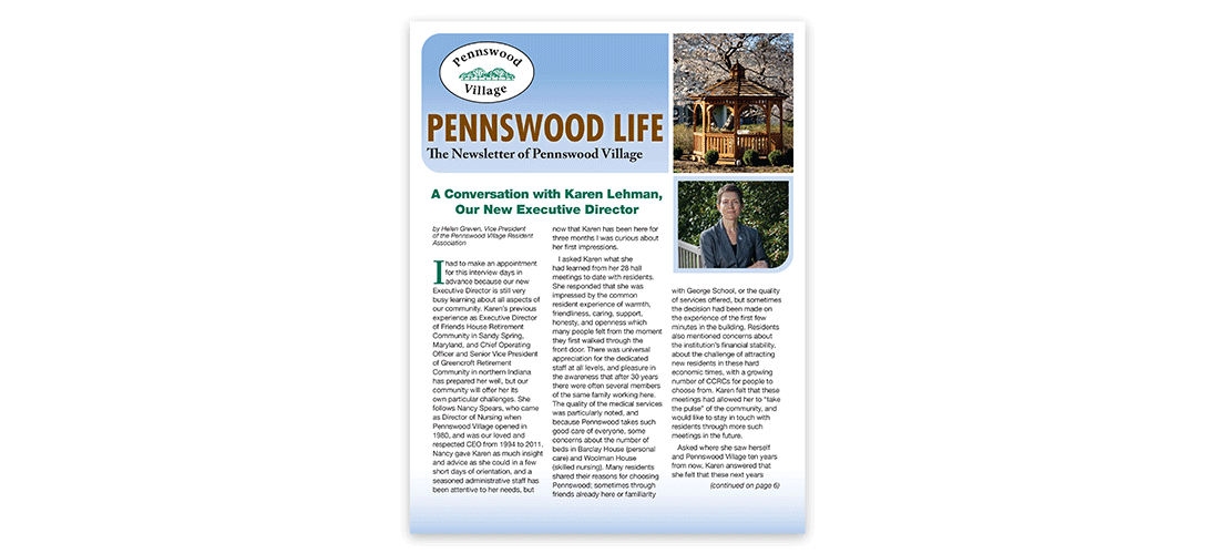newsletter-pennswood newsletter