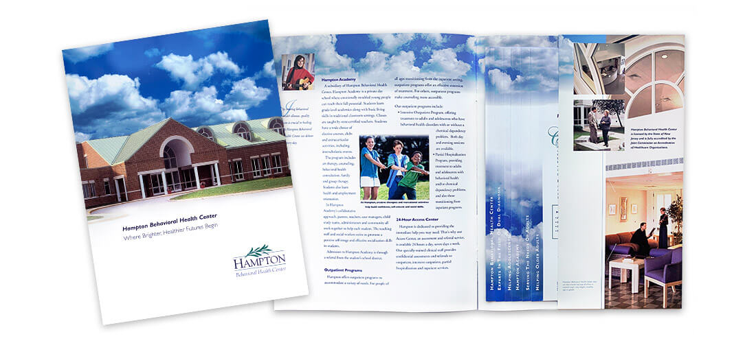 brochure-folder-Hampton-BHC brochure and folder